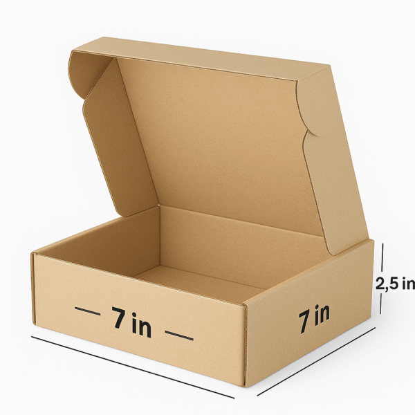 7x 7x 2.5 Inch Mailer Box (Pack of 50 pcs)