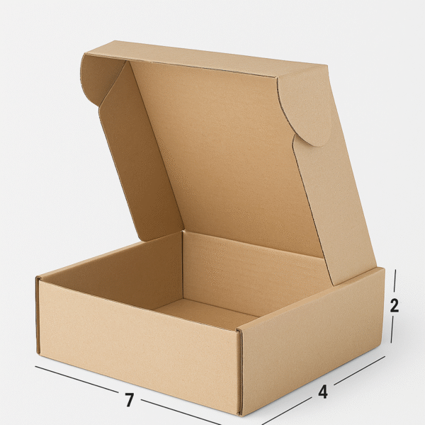 7 x 4 x 2 Inch Mailer Box (Pack of 50 pcs)